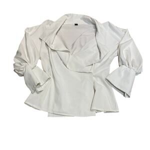 White formal blouse